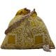 Yellow Chikankari Silk Potli Bag for Festive Occasions